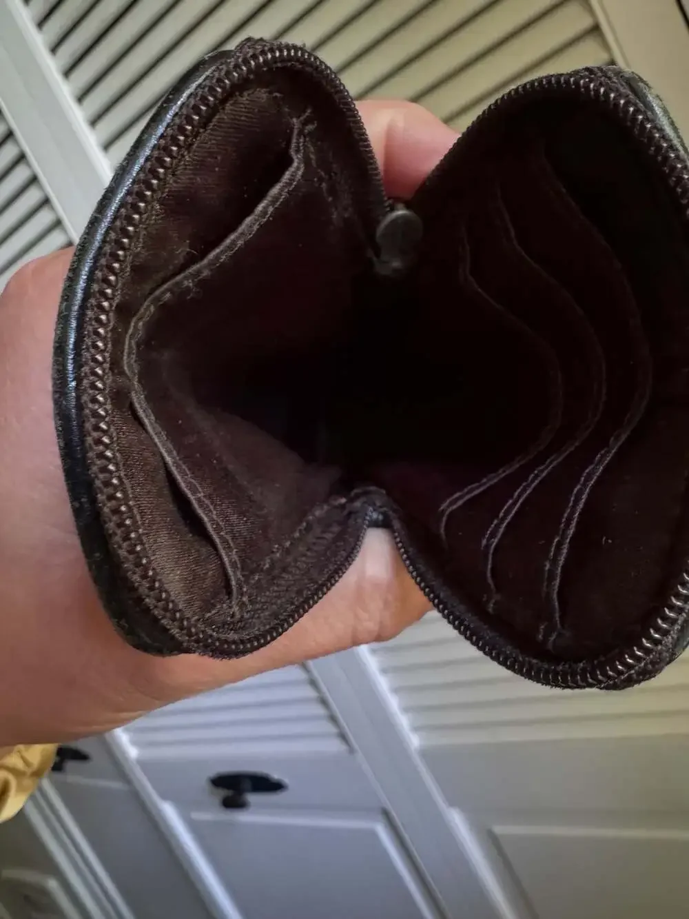 Coach Signature Canvas Vertical Zip Wristlet